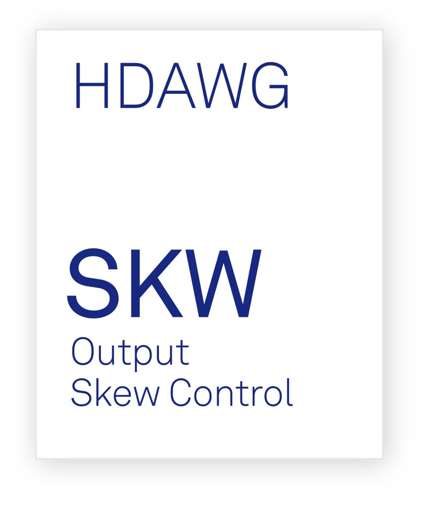 HDAWG-SKW Output Skew Control Option