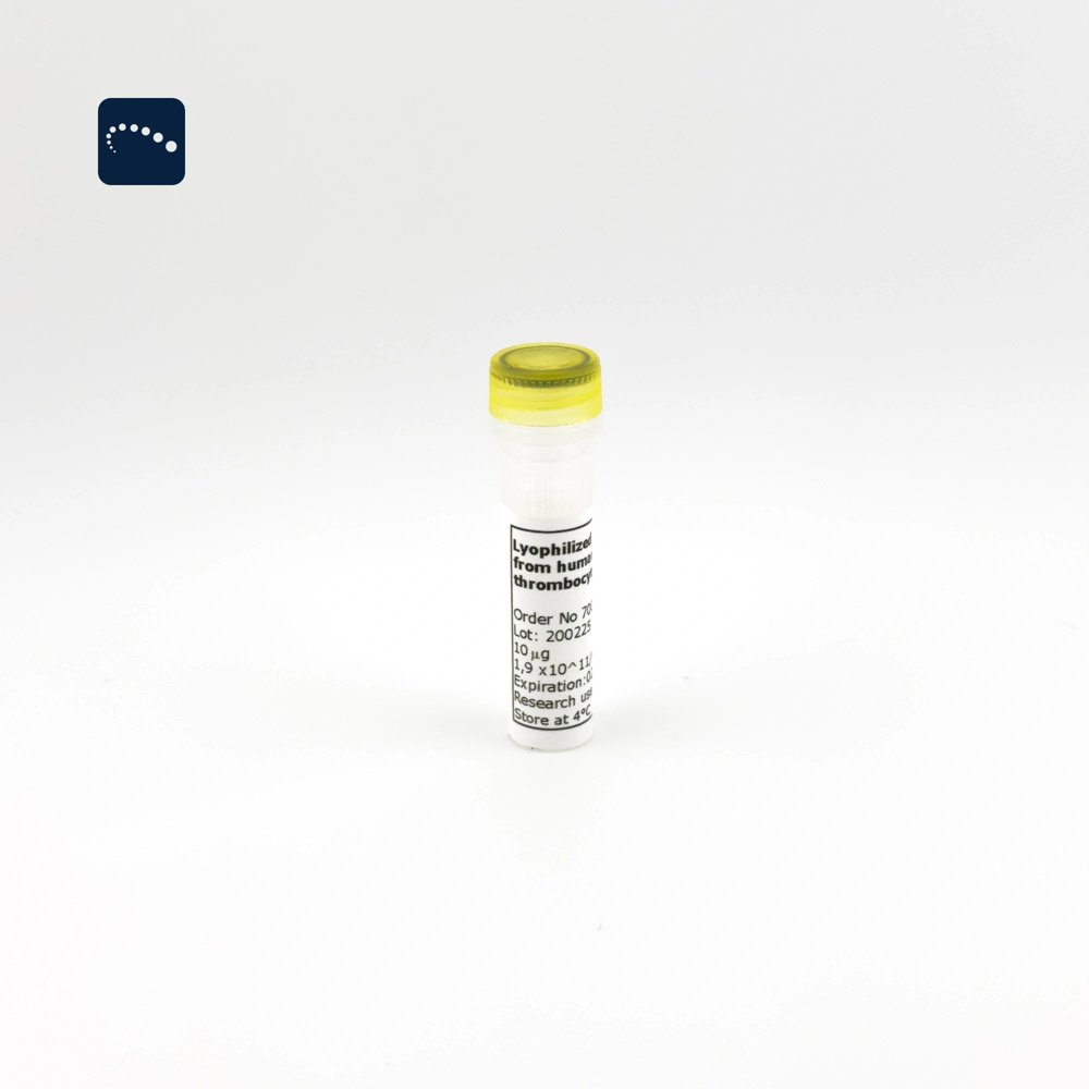 Lyophilized Exosomes from human thrombocytes of healthy donors