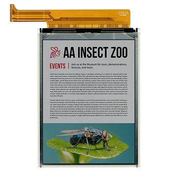 6" E Ink Kaleido 3 Color ePaper Display (EC060KC1)