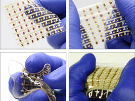 Researchers report advances in stretchable semiconductors, integrated electronics