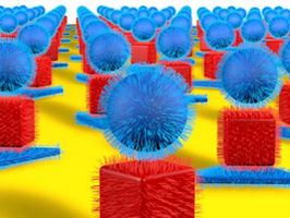 Method uses DNA, nanoparticles and lithography to make optically active structures