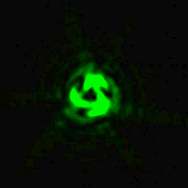 A metasurface can generate strange new beams of light that swirl and corkscrew. The black hole in the center of these vortices can be used to image features smaller than half a wavelength of light or move tiny molecules. @ Harvard SEAS