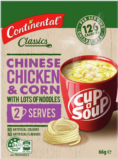 Continental Classics Cup A Soup Chinese Chicken & Corn 66g