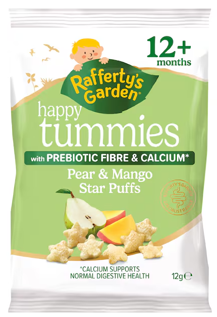 Rafferty's Garden Happy Tummies Star Puffs Pear & Mango 12g