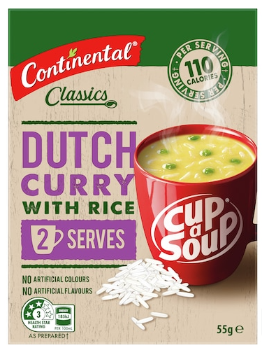 Continental Classics Cup a Soup Dutch Curry With Rice 55g
