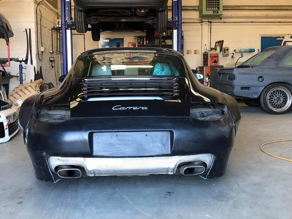 Old and New Porsche 997 Slant Nose