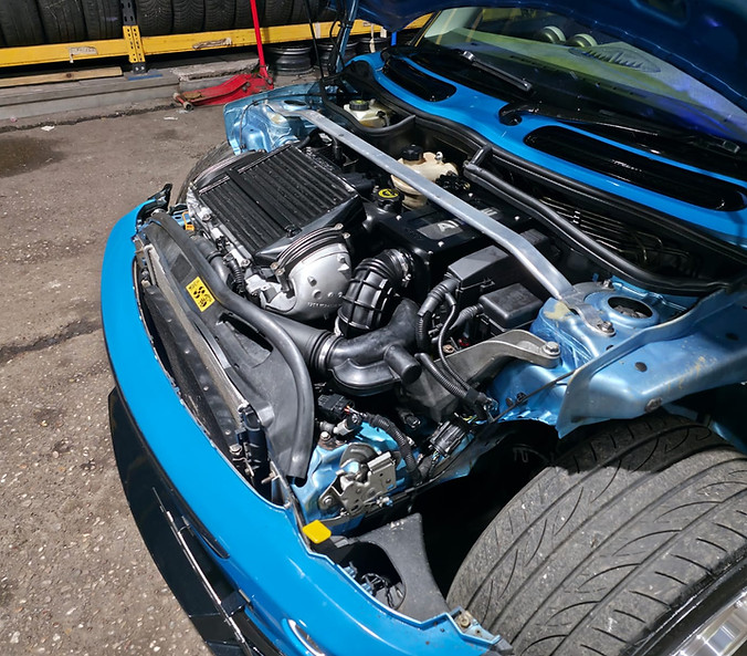 Mini R53 Cooper S wide bodt super charged engine