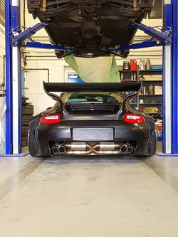 Old and New Porsche 997 Slant Nose