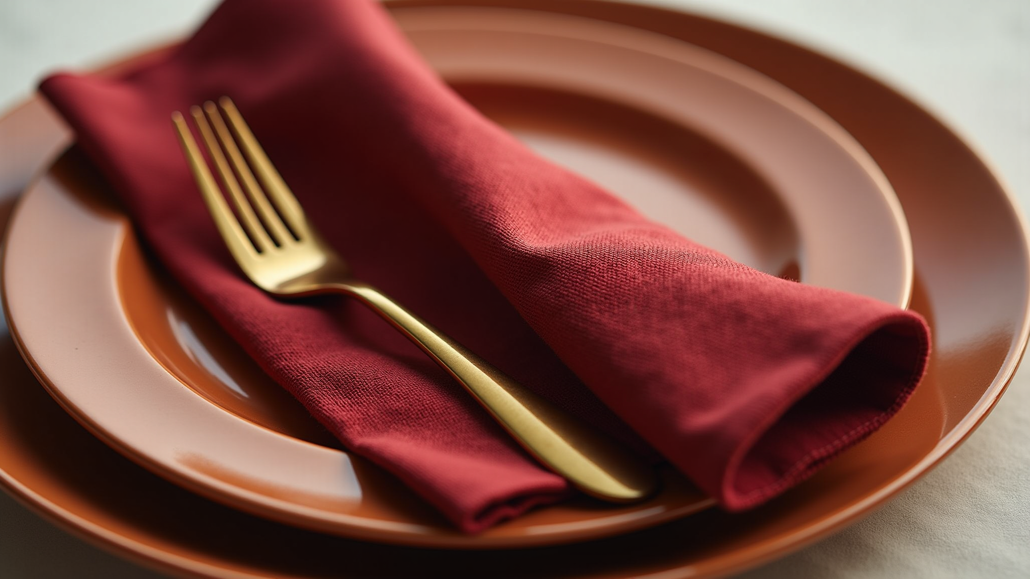 Fuzion Restaurant Napkin and plate