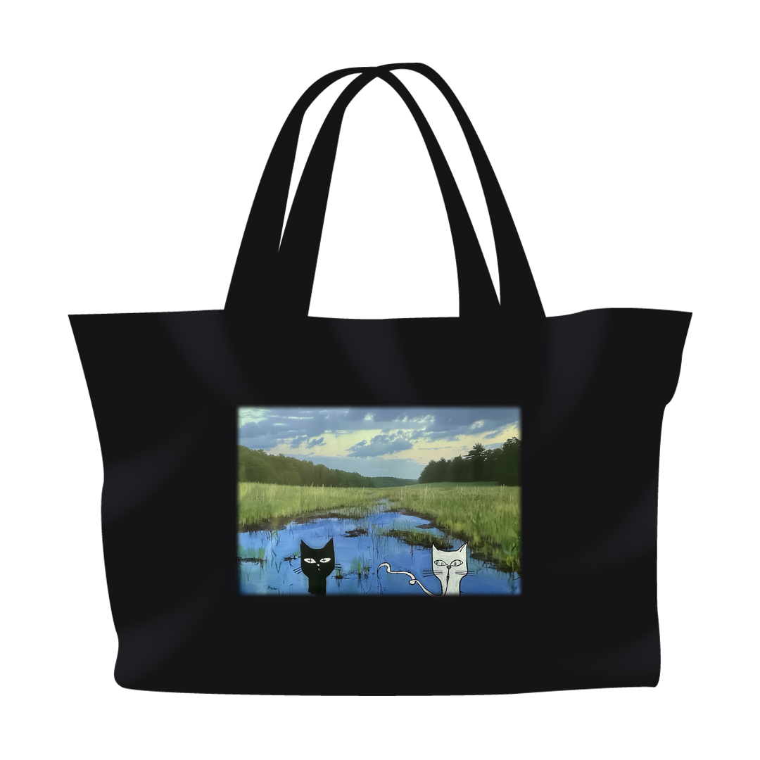 2 friends swimming tote