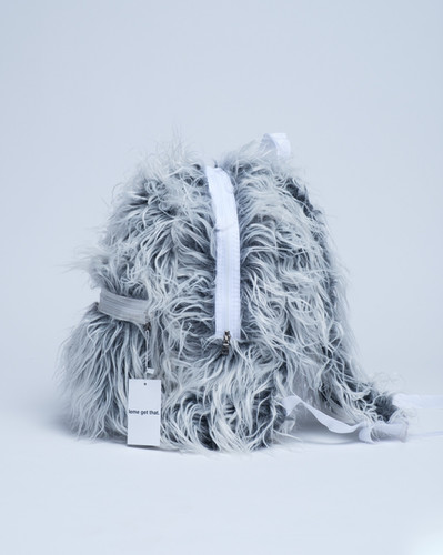 fur backpack-grey | lemeget