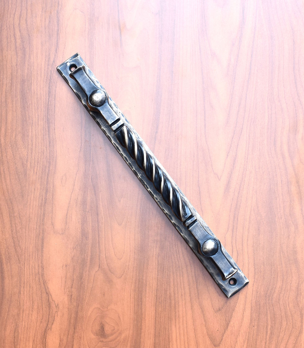 Thumbnail: 14" Traditional Twist Large Door Pull with/without Back Plate