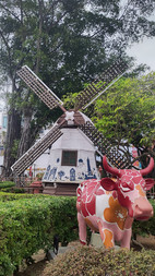 Nachbildung einer Windmühle