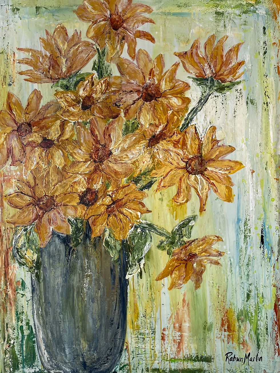 "Golden Sunflowers"