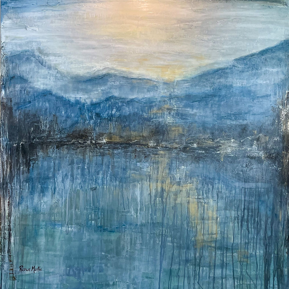 "Blue Mountainscape" | SOLD