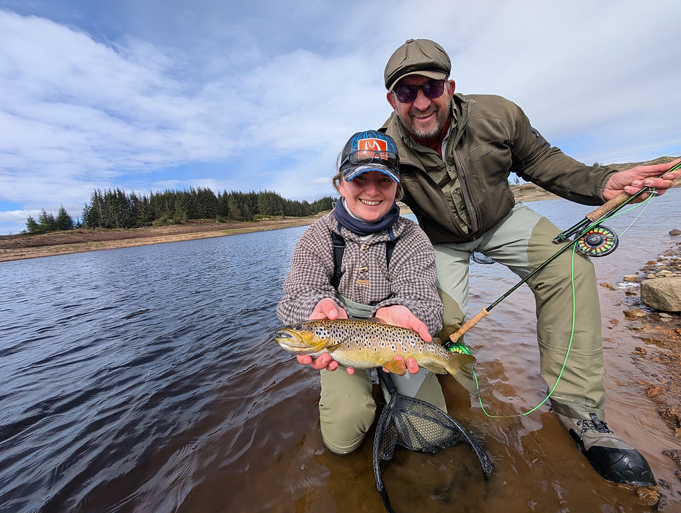 guided fishing ghillie glencoe applecross oban trout salmon pollack boat lure fly