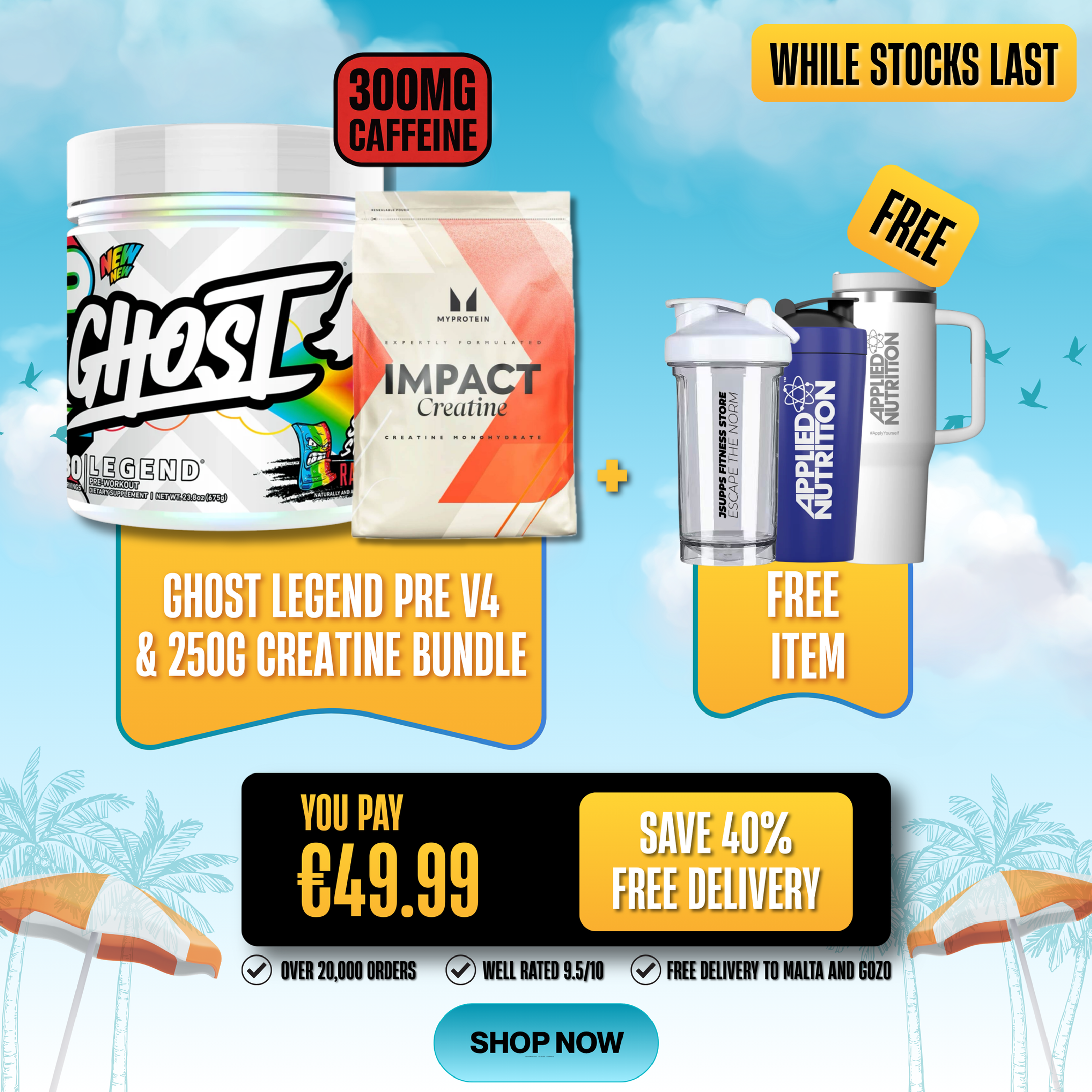 Ghost Legend Pre & Creatine 250g Bundle