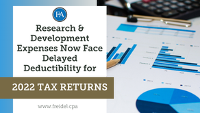 Research & Development Expenses Now Face Delayed Deductibility for 2022 Tax Returns