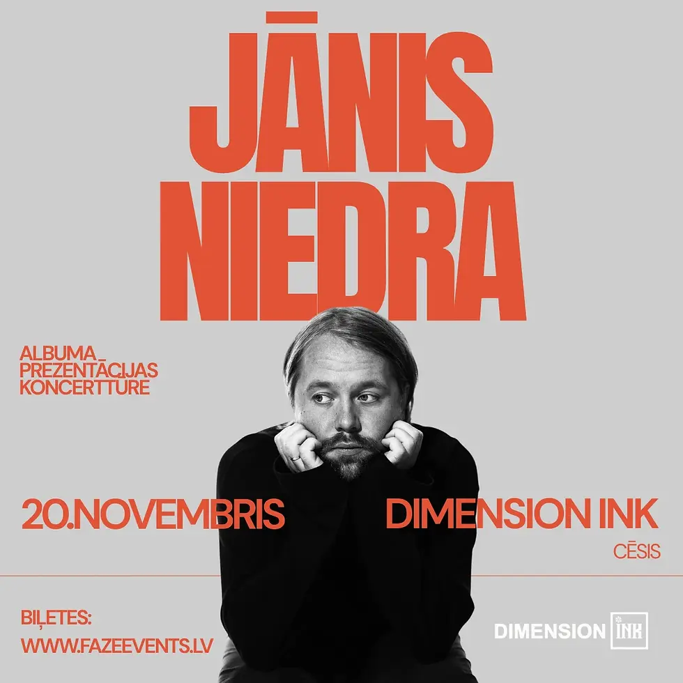 Jānis Niedra // Albuma prezentācijas koncerttūre | Cēsis