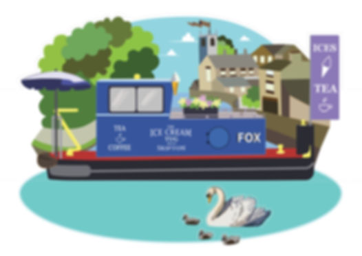 The Ice Cream Tug Boat FOX - Post Card