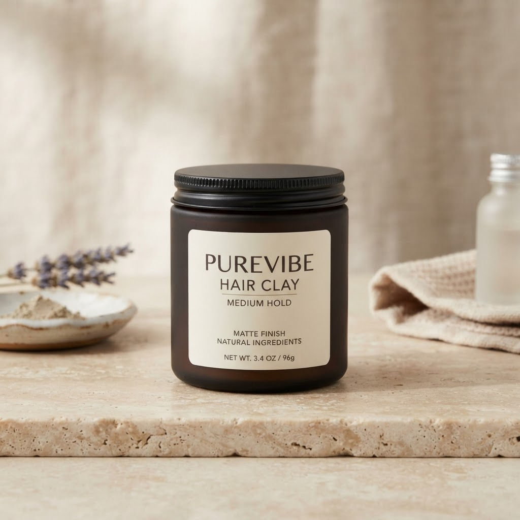 PureVibe Hair Clay (Medium Hold)