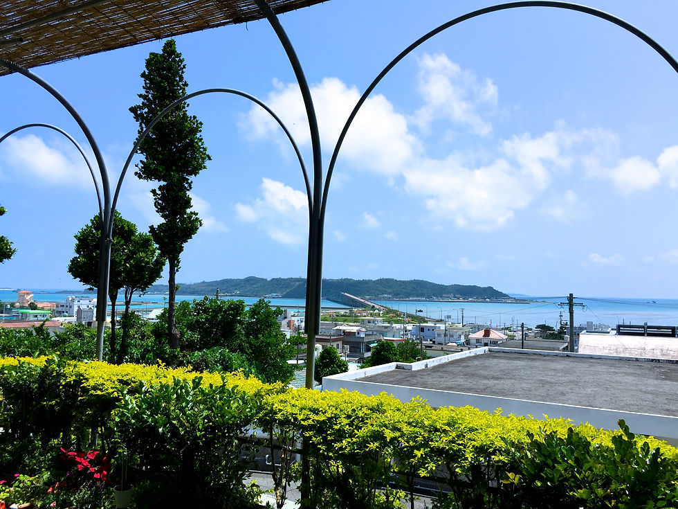 海中道路平安座島ランチ