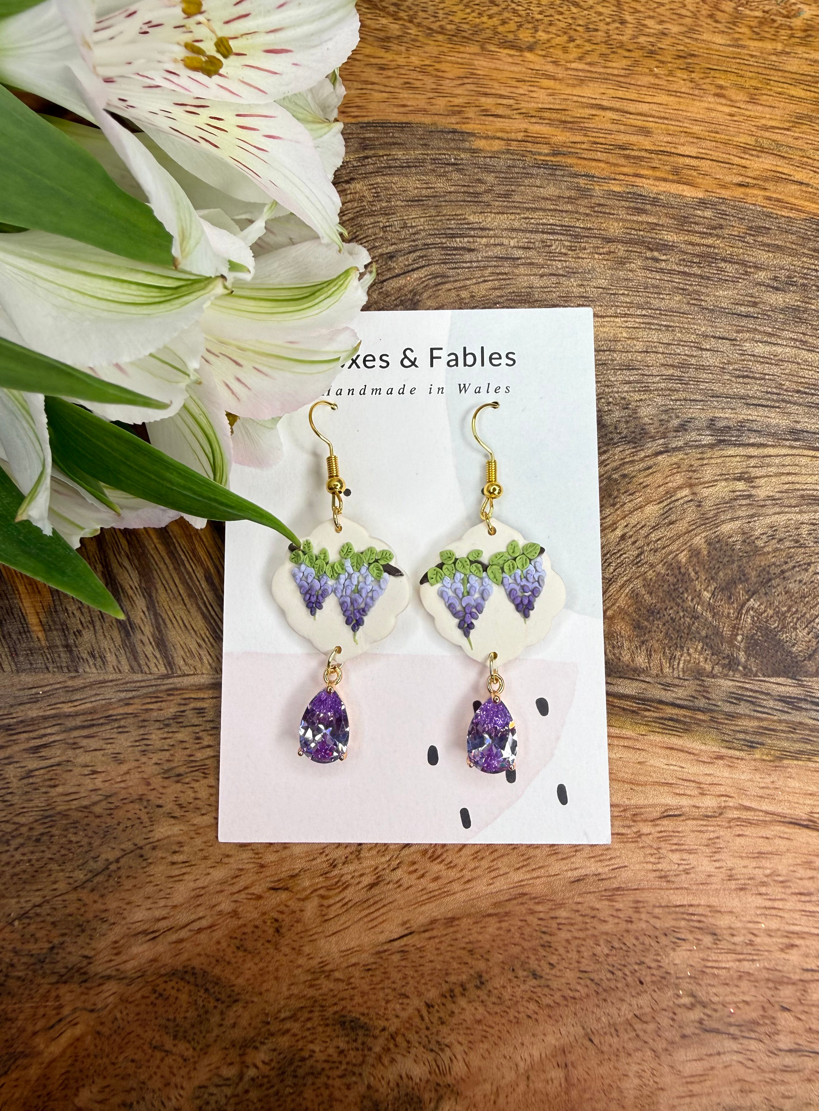 Bridgerton Wisteria Dropper Earrings 
