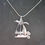 Thumbnail: Nautical Seaside Silver Sailboat Pendant with Seagull Charm