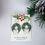 Thumbnail: Christmas Wreath Earrings with Sparkly White Bows