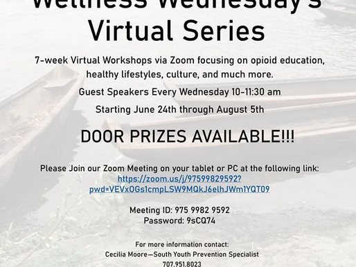 Wellness Wednesday’s Virtual Series 7-week Virtual Workshops