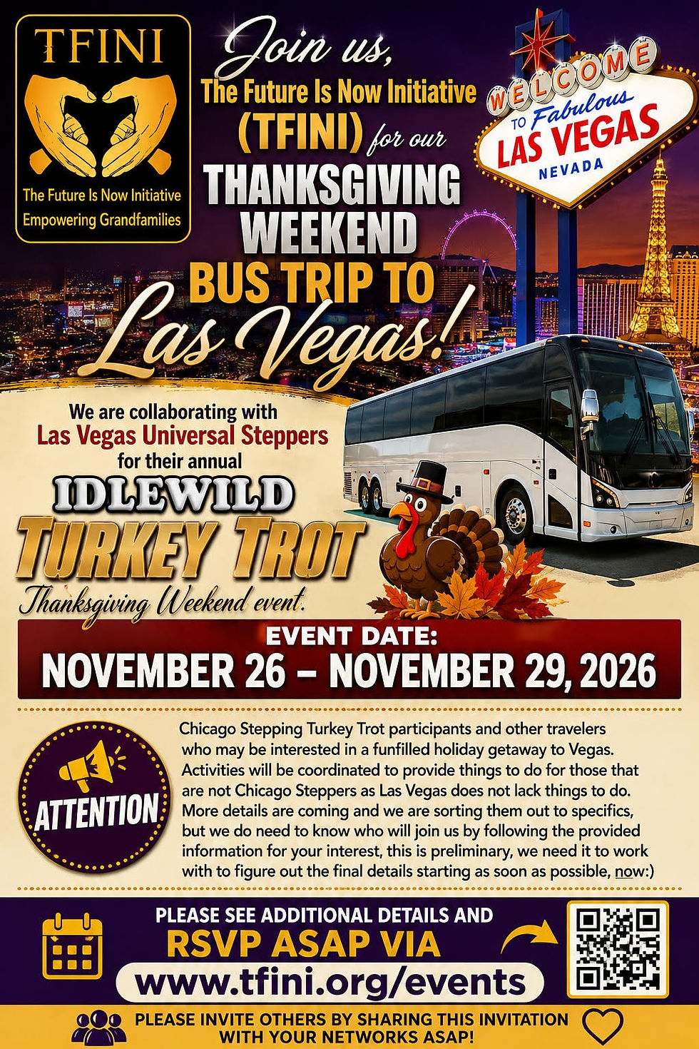 2026 Arizona Group Thanksgiving Weekend Celebration in Las Vegas!