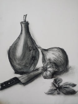 A Good Start - charcoal