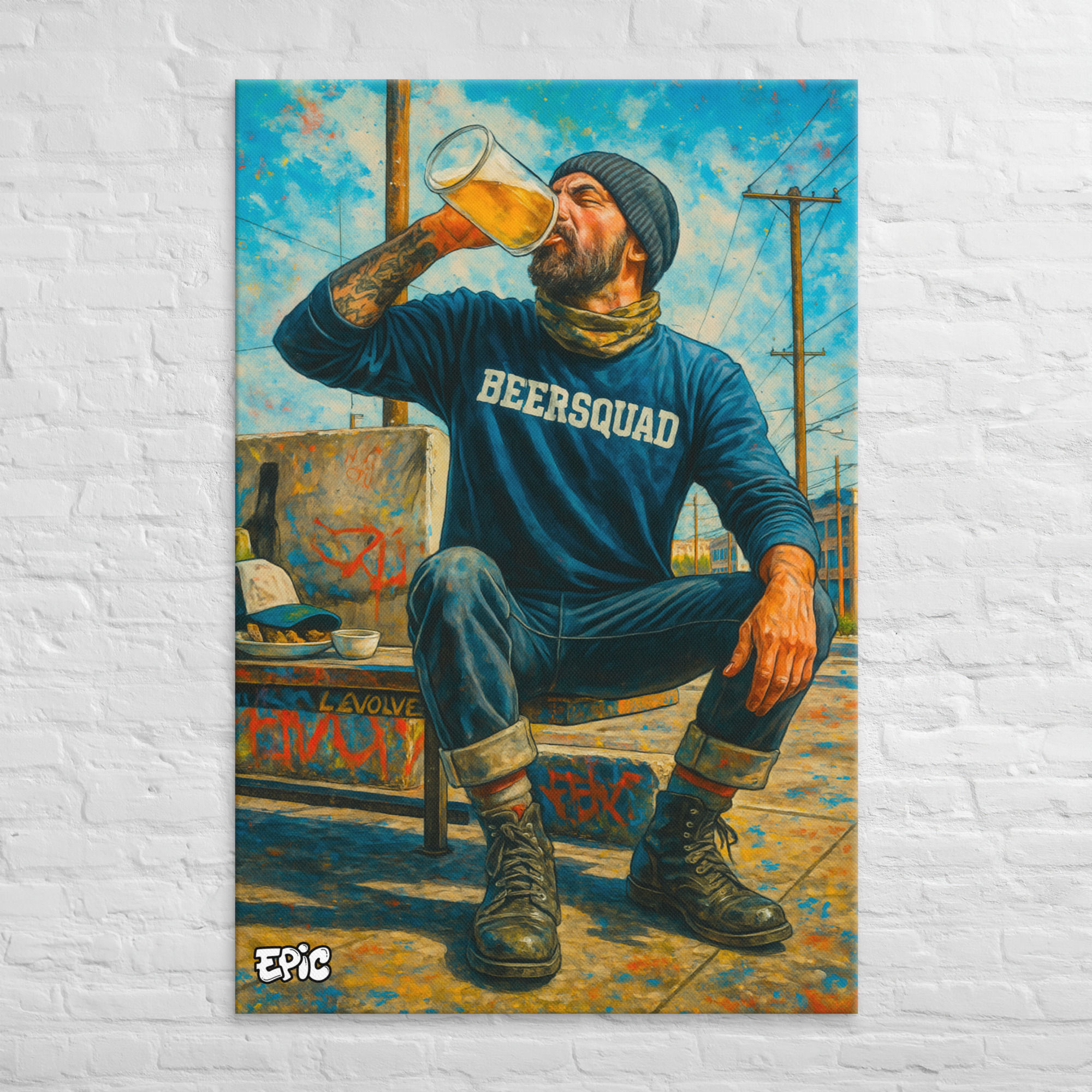 BEER SQUAD 40” x 60” Canvas