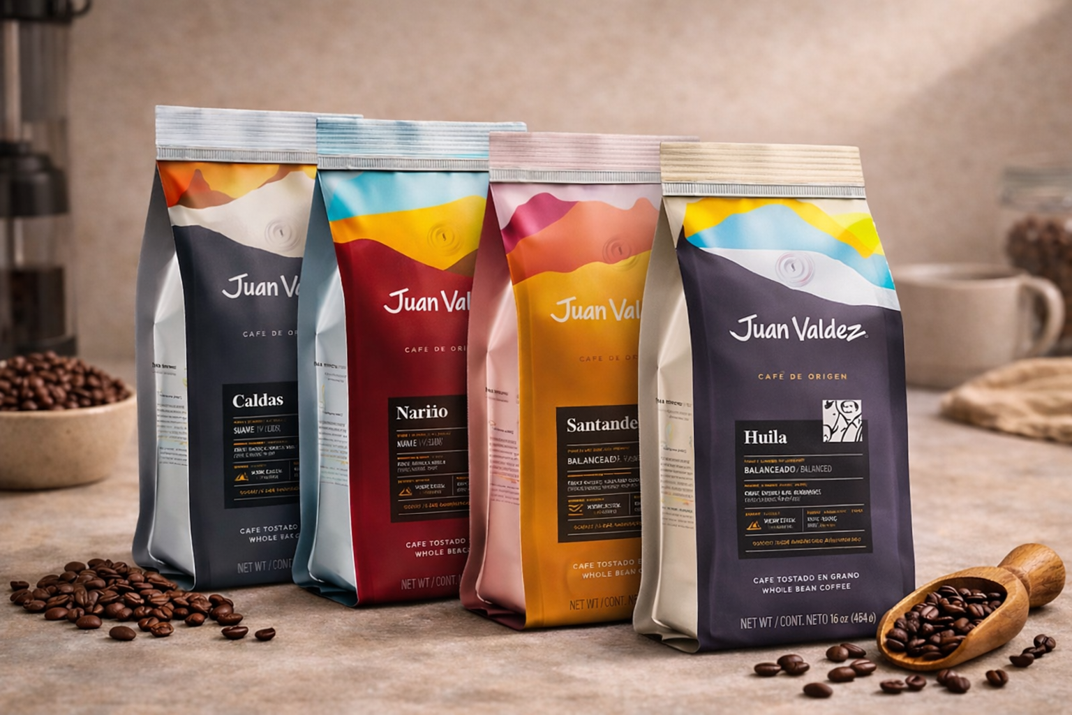 4 X Cafe de Origen Juan Valdez