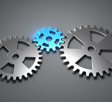 Interlocked Steel Gears