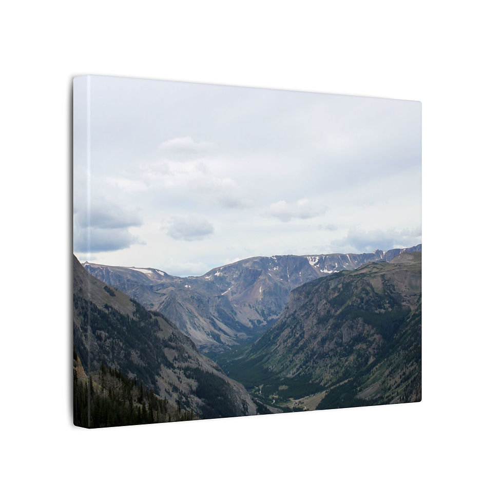 Thumbnail: Absaroka-Beartooth Mountain Valley Color Matte Canvas