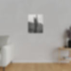 Thumbnail: Black & White Saguaro Cactus in the Arizona Desert Matte Canvas Stretched