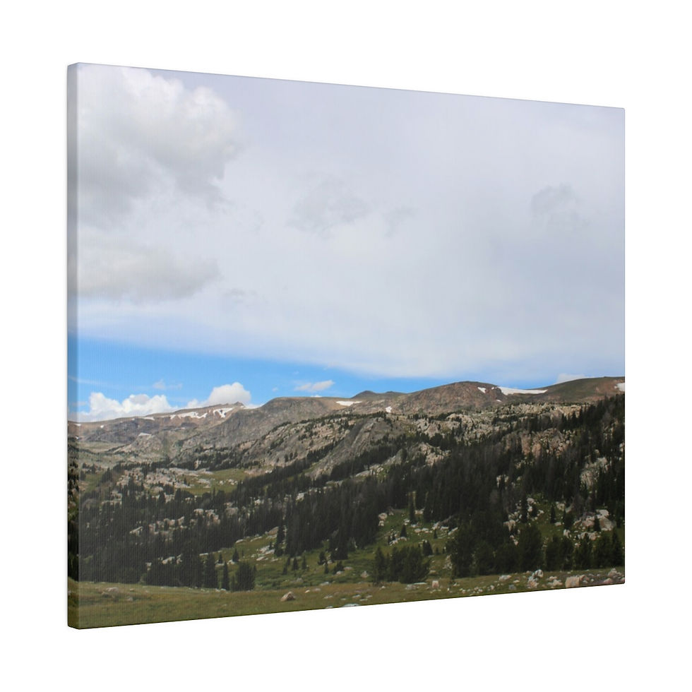 Thumbnail: Edge of the Absaroka-Beartooth Mountains from Wyoming Color Matte Canvas