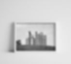 Thumbnail: Black & White Grain Elevator on a Hill Photography Print