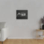 Thumbnail: Black & White Cat Laying on a Bench Matte Canvas Stretched