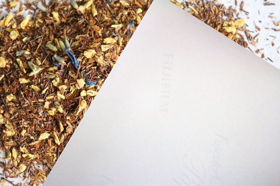 Thumbnail: Ground Herbal Tea Leaves and Spices Piled on a Table Color Photography Print