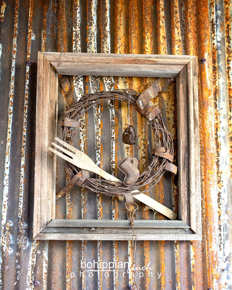 Thumbnail: Rustic Cabin Wreath Hanging on the Wall Color Matte Canvas Stretched