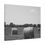 Thumbnail: Black & White Hay Rolls Scattered on a Rural Farm Field Matte Canvas Stretched