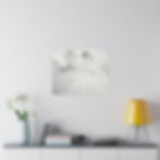 Thumbnail: Black & White Fairy Wings and a Tutu Matte Canvas Stretched