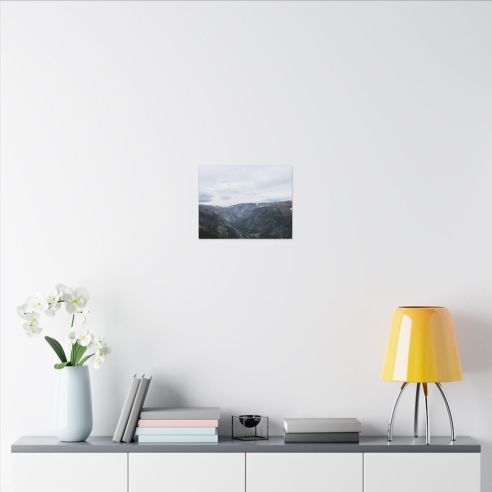 Thumbnail: Absaroka-Beartooth Mountain Valley Color Matte Canvas