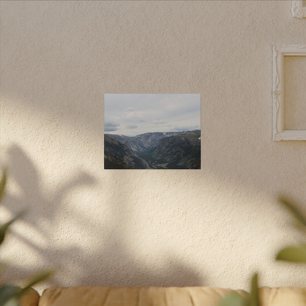 Thumbnail: Absaroka-Beartooth Mountain Valley Color Matte Canvas