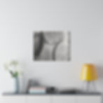 Thumbnail: Black & White Glass Pitcher of Lemon Lime Ice Water Matte Canvas Stretched