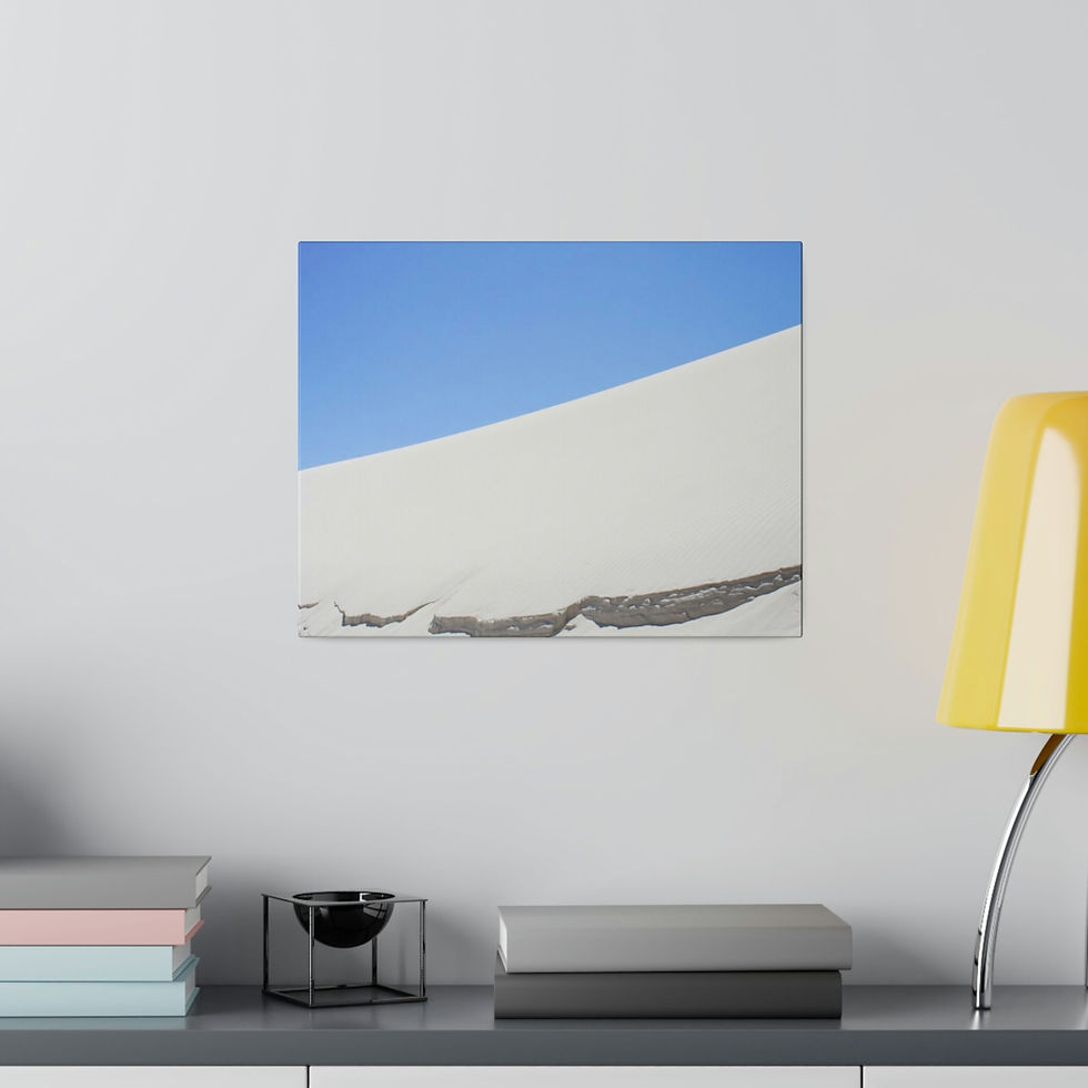 Thumbnail: Edge of a White Sand Dune Color Matte Canvas Stretched