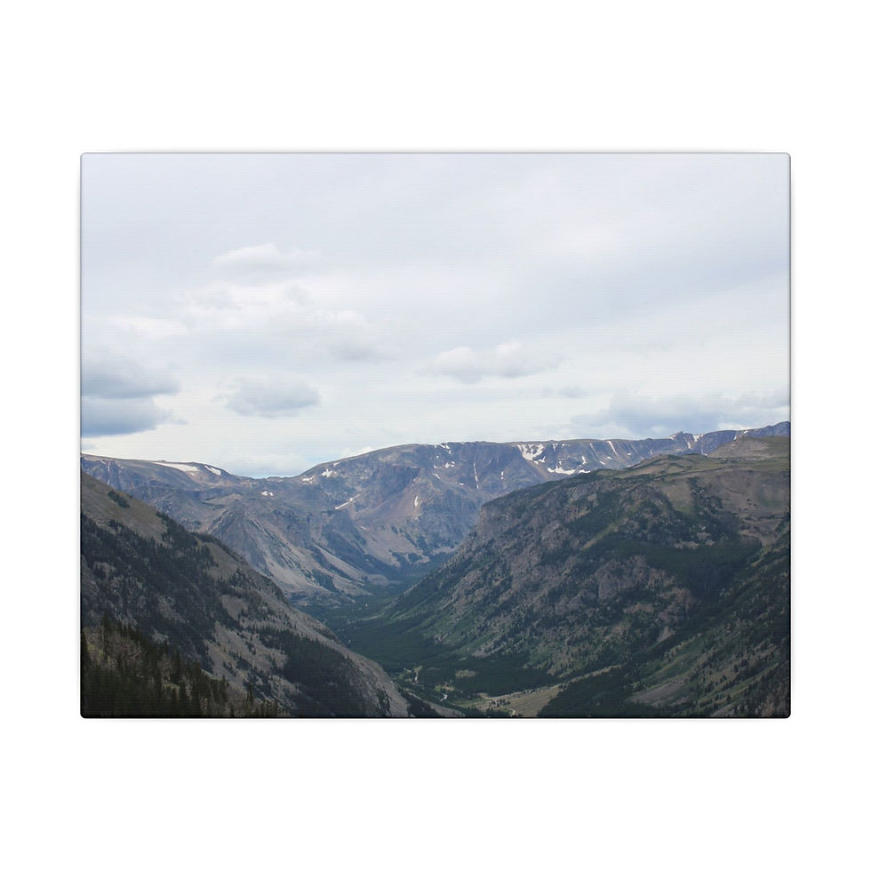 Thumbnail: Absaroka-Beartooth Mountain Valley Color Matte Canvas