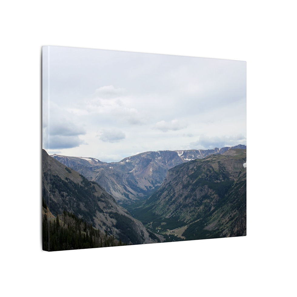 Thumbnail: Absaroka-Beartooth Mountain Valley Color Matte Canvas